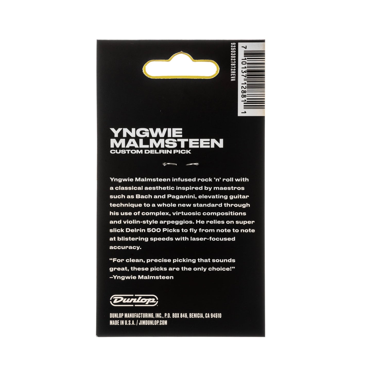 Dunlop YJM-02RD Yngwie Malmsteen Pick 2.0mm