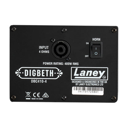 Laney DBC410-4 Digbeth 4x10 400W Bass Speaker Cabinet | Black