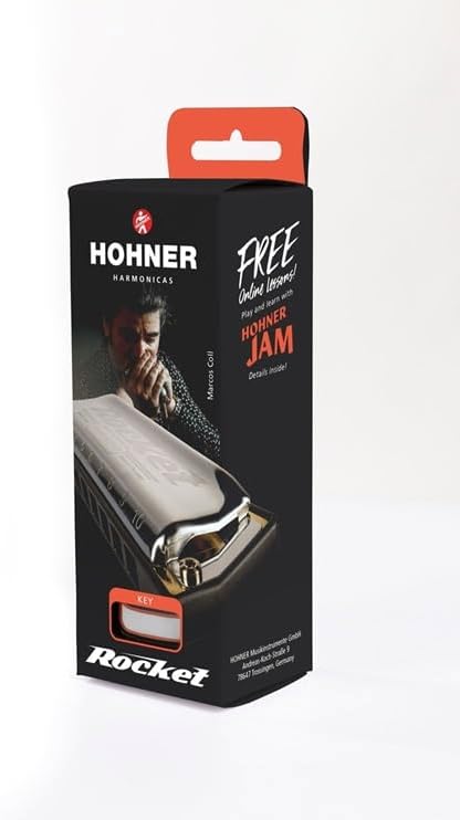 Hohner Rocket – Diatonic Harmonica | Key G Major | Grey