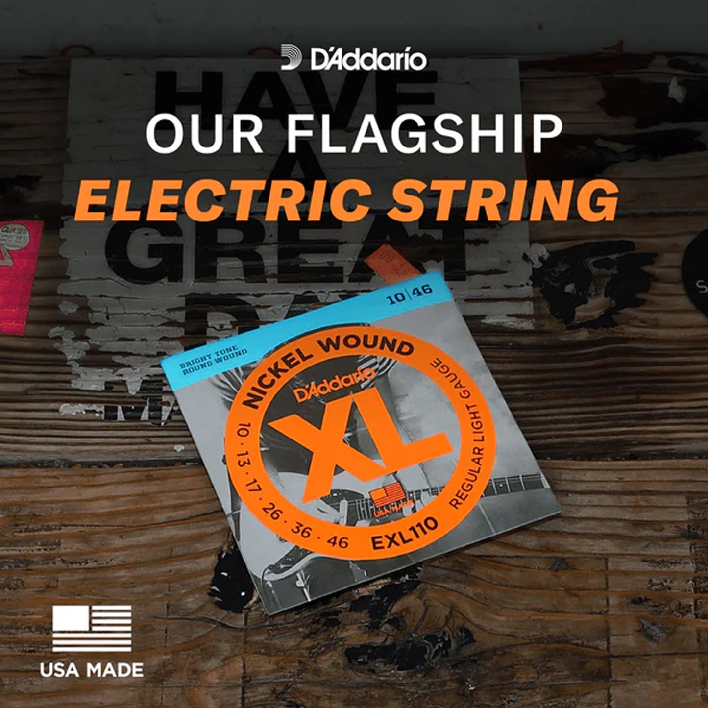 D'Addario EXL140 XL Nickel Light Top Heavy Bottom Guitar Strings 10-52