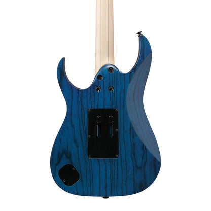 Ibanez RG653DX-TDF Electric Guitar | Transparent Deep Blue Flat