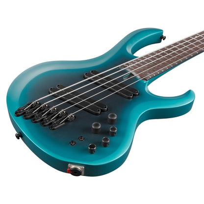 Ibanez BTB605MS-CEM 5-String Multi-Scale Bass Guitar | Cerulean Aura Burst Matte