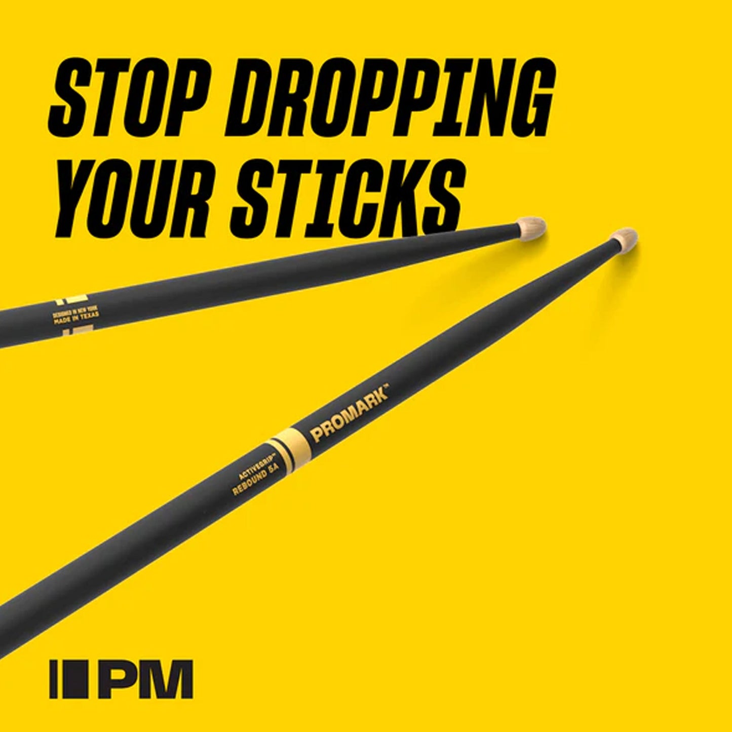Promark TXMP420XW-AG Mike Portnoy 420X ActiveGrip Hickory Drumsticks | Oval Wood Tip | Long Taper | Black