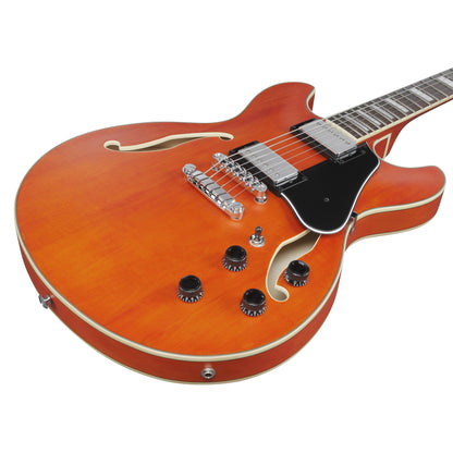 Ibanez AS73-TTF - Semi-Hollow Electric Guitar | Transparent Tangerine Flat