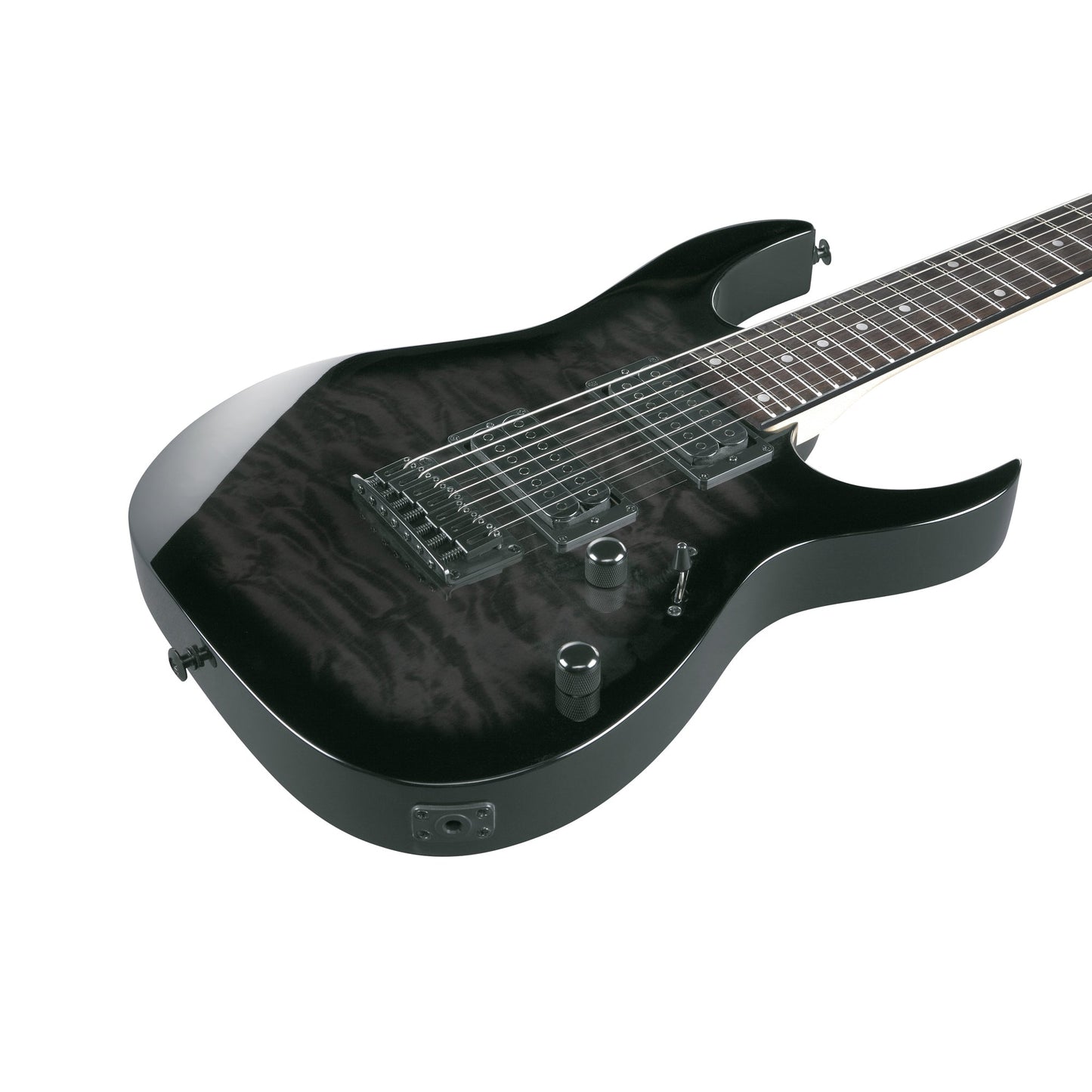 Ibanez GRG7221QA-TKS 7-String Electric Guitar | Transparent Black Sunburst