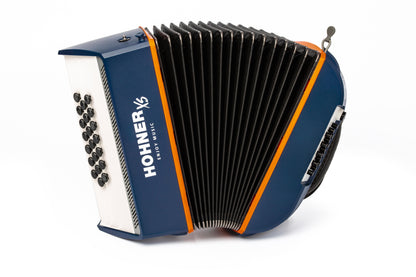 Hohner XS Child – Accordion | 21 Keys | Dark Blue/Orange
