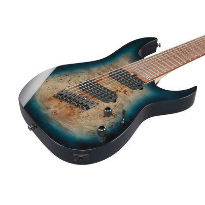 Ibanez RGMS8PB-CBS 8-String Electric Guitar | Cosmic Blue Starburst