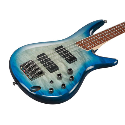 Ibanez SR400EQM-SCB – Bass Guitar | Cosmic Blue Starburst