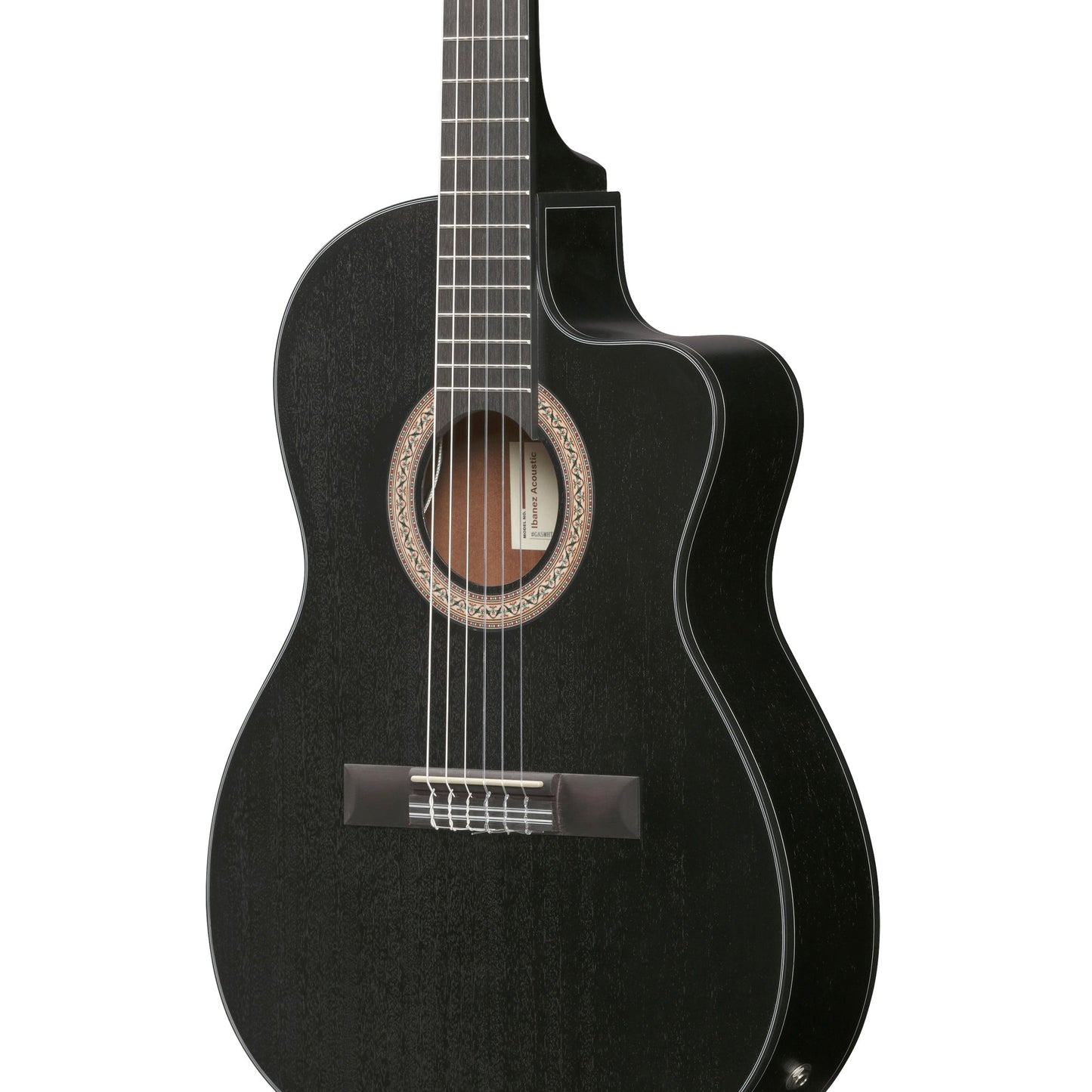 Ibanez GA5MHTCE-WK - Classical Acoustic Electric Guitar | Weathered Black Open Pore