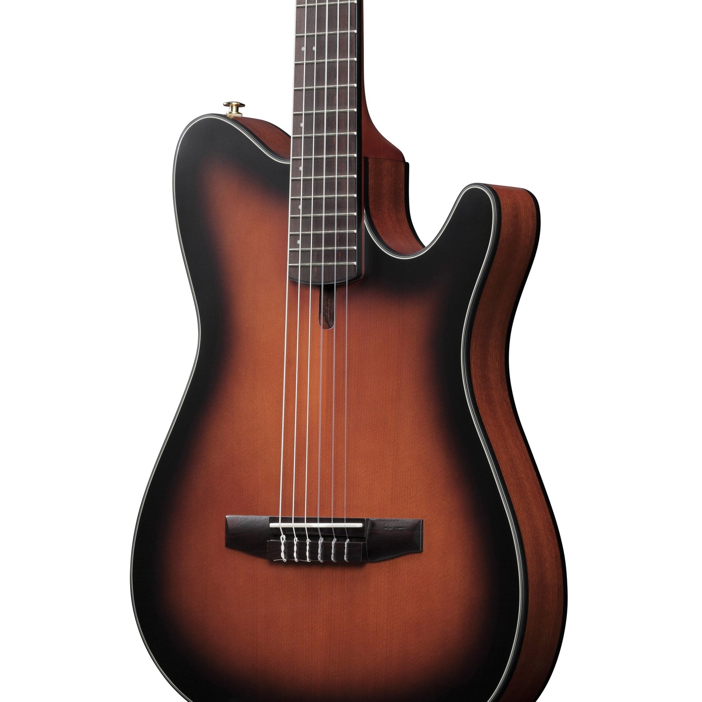 Ibanez FRH10N-BSF FRH Series Nylon String Acoustic Electric Guitar | Solid Sitka Spruce | Sapele | Fan Bracing | Brown Sunburst Flat