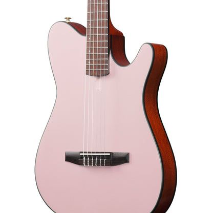 Ibanez FRH10N-RGF Nylon Acoustic Electric Guitar | Rose Gold Metallic Flat