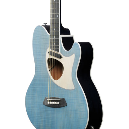 Ibanez TCM50FM-ODB - Acoustic Electric Guitar | Open Pore Denim Blue