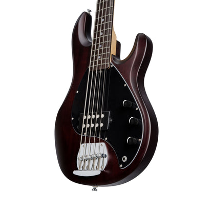 Sterling RAY5-WS – StingRay 5-String Active Bass Guitar | Walnut Satin