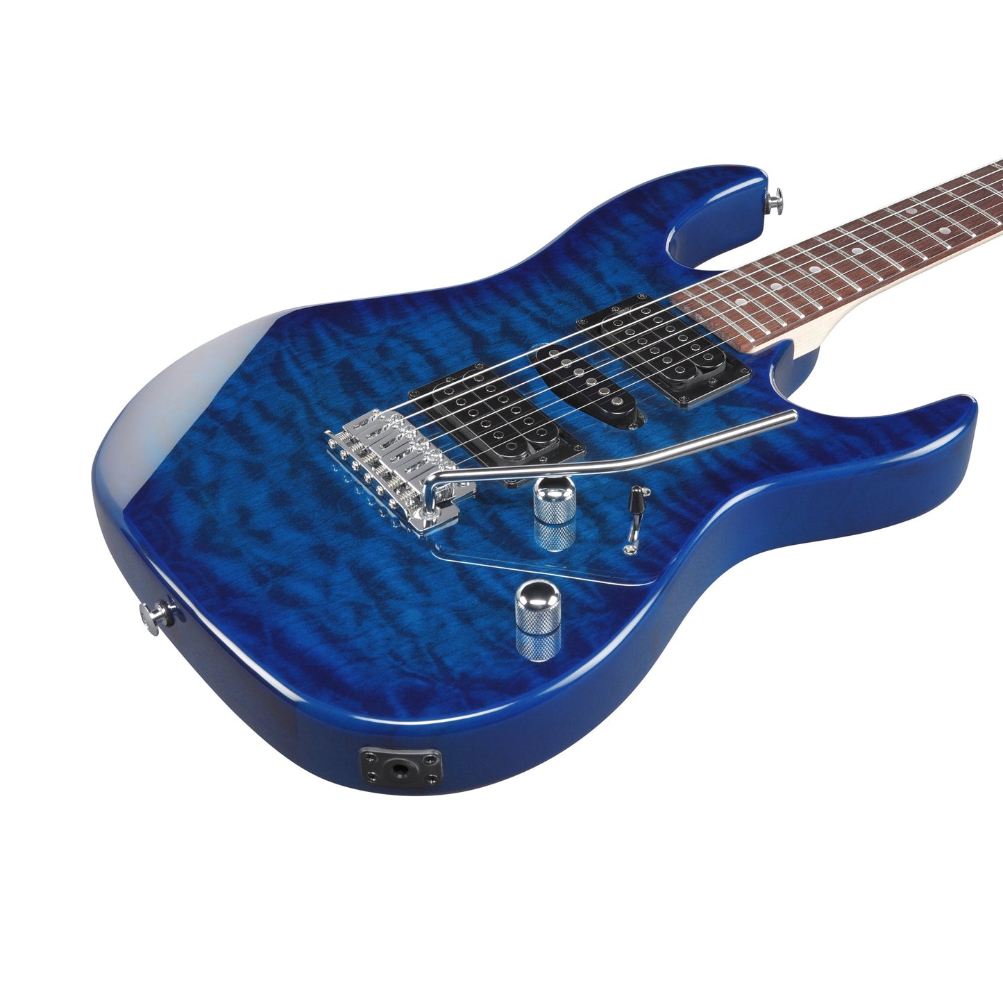 Ibanez GRX70QA-TBB Guitar | Transparent Blue Burst