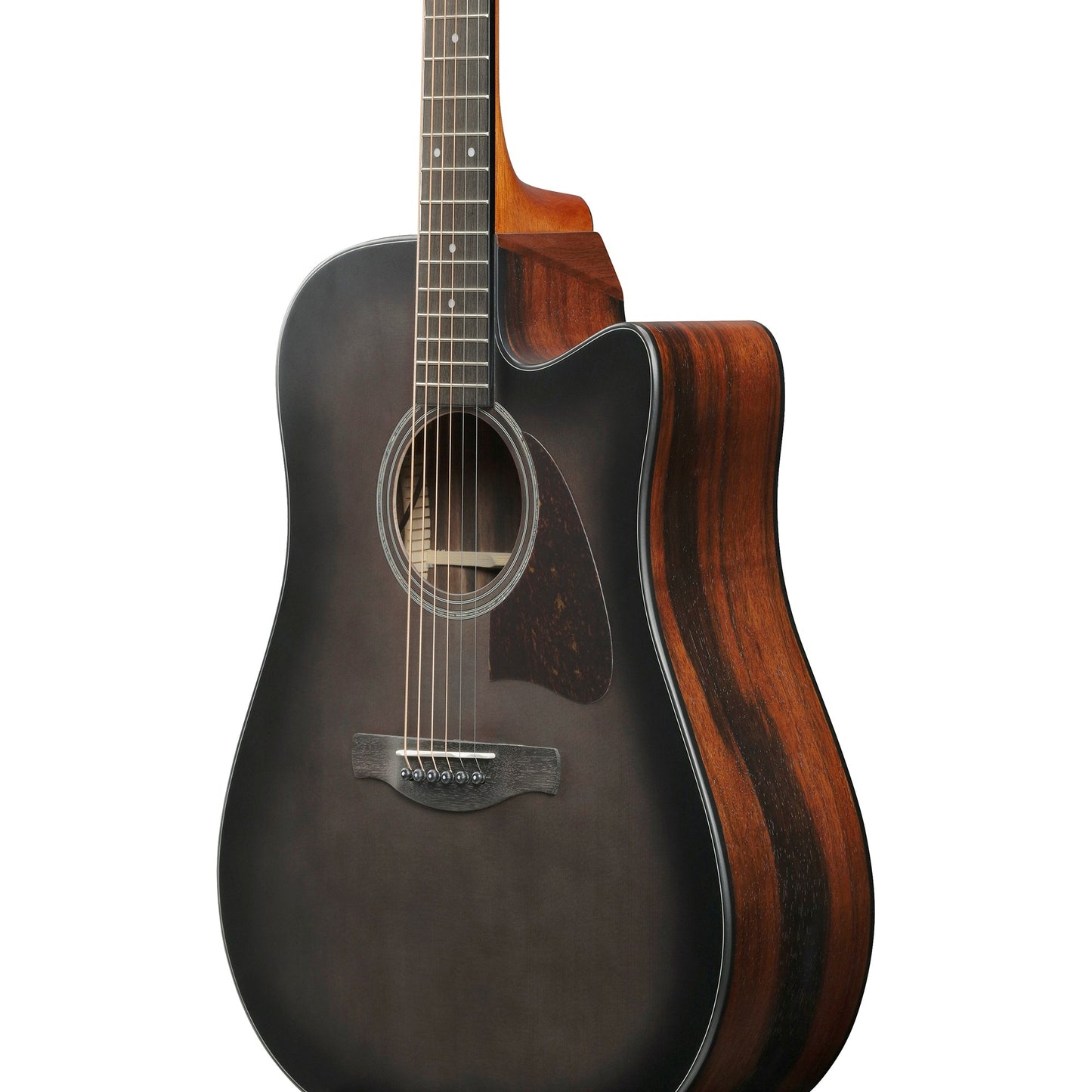 Ibanez AAD70CE-TBN - Acoustic Electric Guitar | Transparent Charcoal Burst
