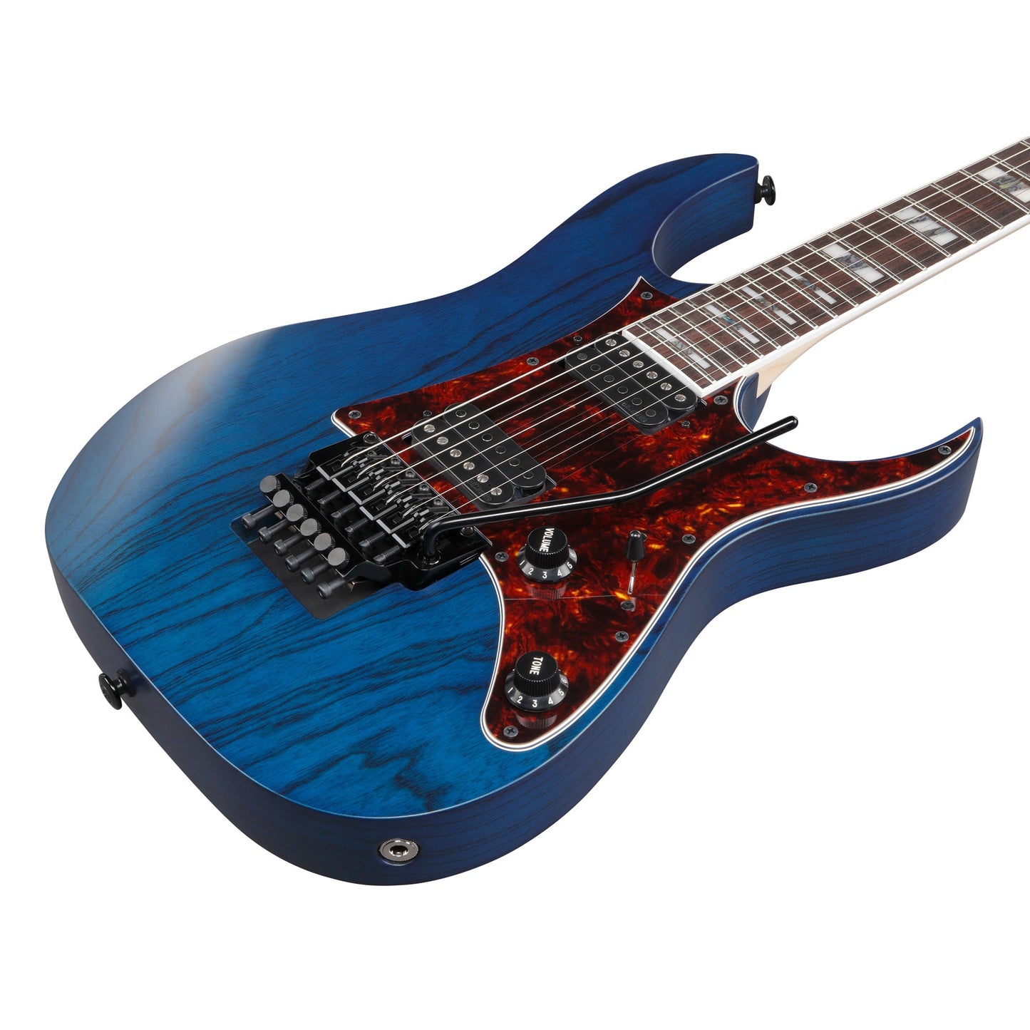 Ibanez RG653DX-TDF Electric Guitar | Transparent Deep Blue Flat