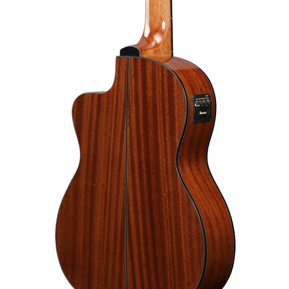 Ibanez GA6CE-AM GA Series Cutaway Classical Acoustic Electric Guitar | Spruce Top | Sapele Back & Sides | Purpleheart Fretboard | Amber High Gloss