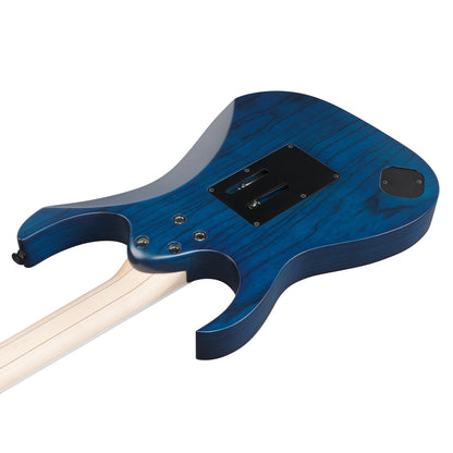 Ibanez RG653DX-TDF Electric Guitar | Transparent Deep Blue Flat