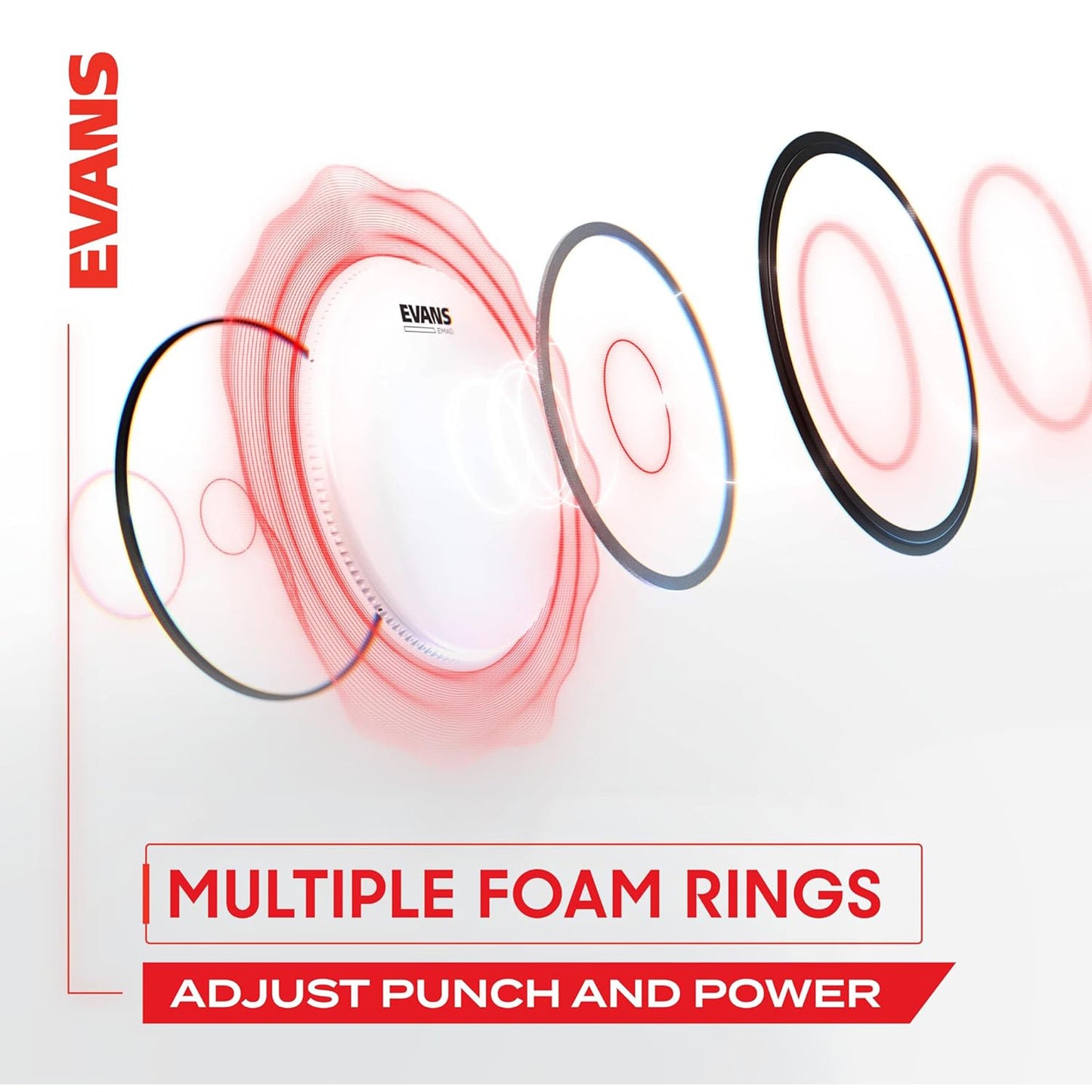 Evans EBP-22EMADSYS EMAD 22" Bass Drum Head System Pack