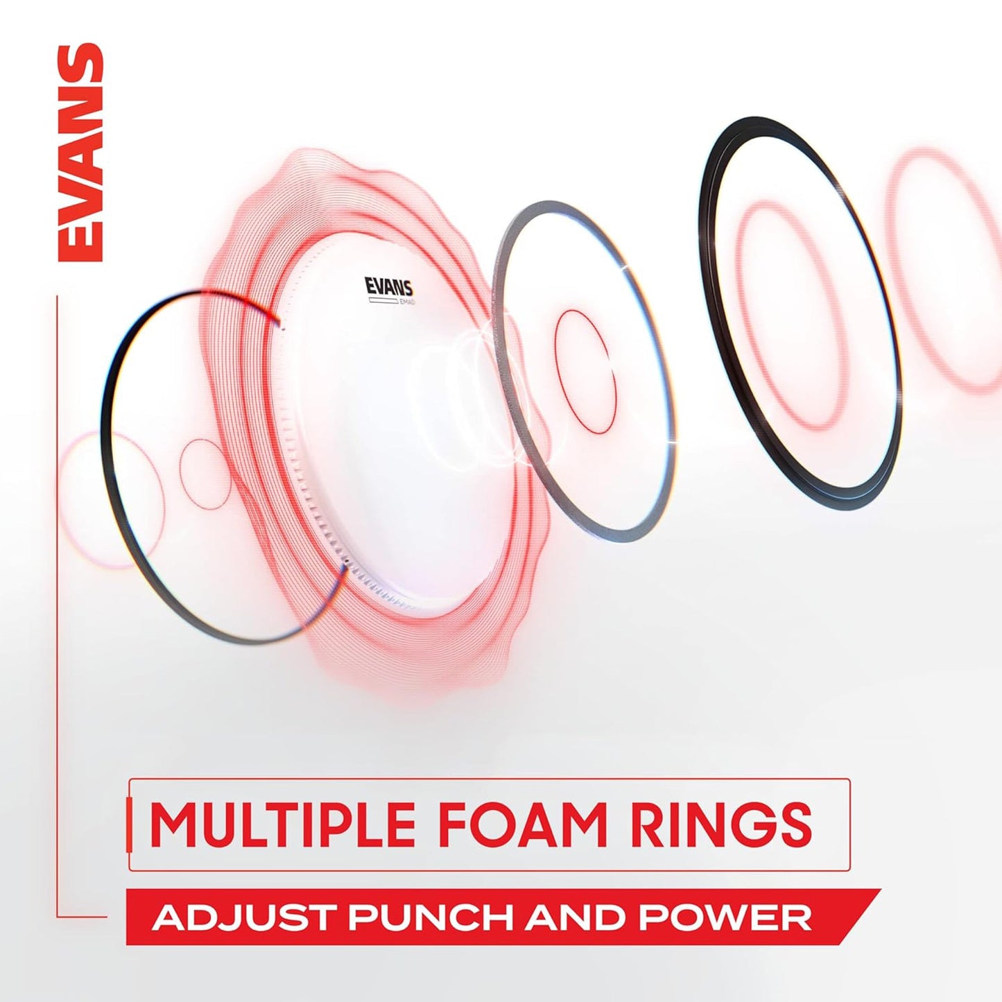 Evans EBP-EMADHW Heavyweight 22" and 14" Drum Head Pack