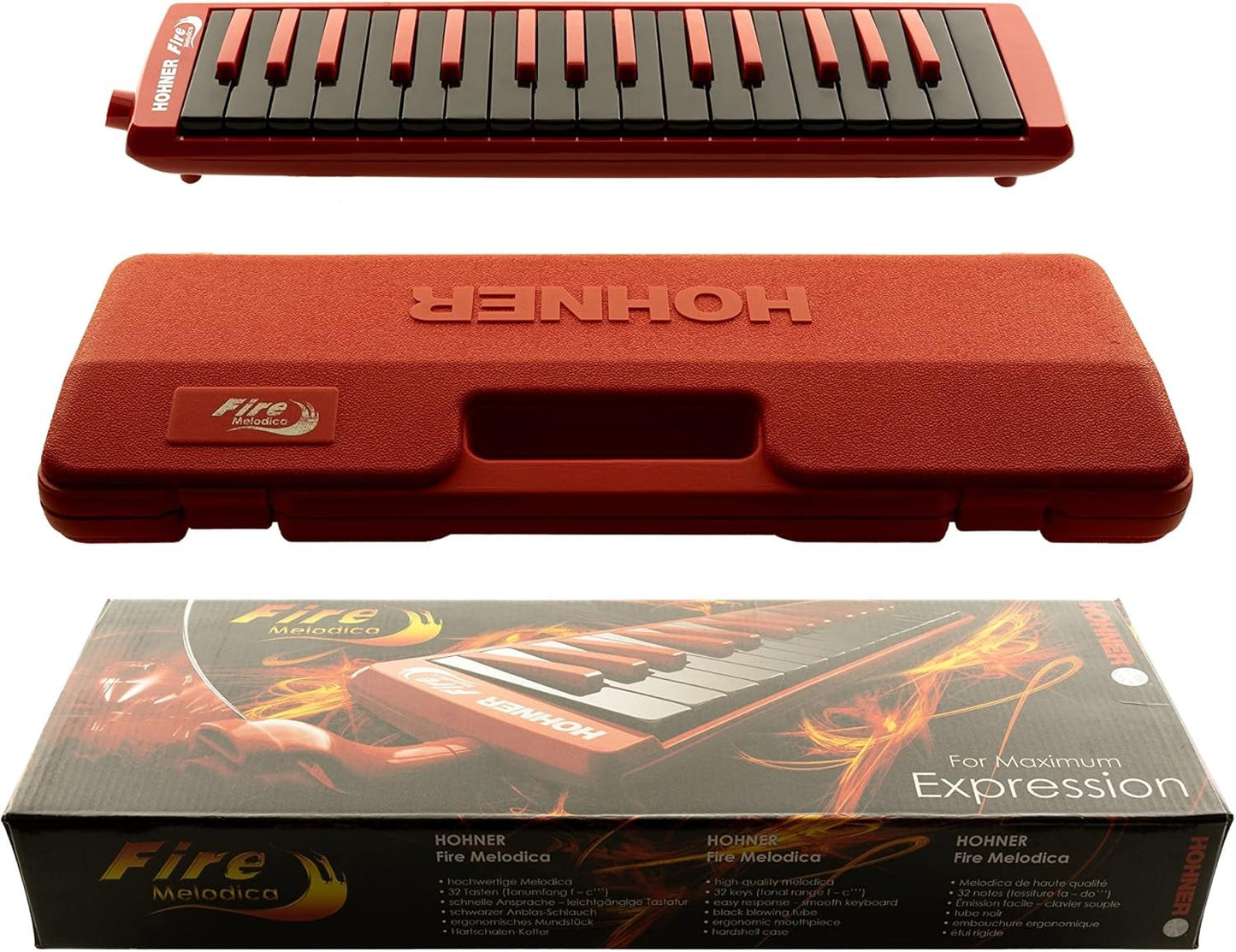 Hohner Melodica Fire 32 – Melodica | 32 Keys