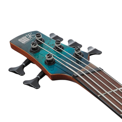 Ibanez SRMS805-TSR 5-String Multi-Scale Bass Guitar | Tropical Seafloor