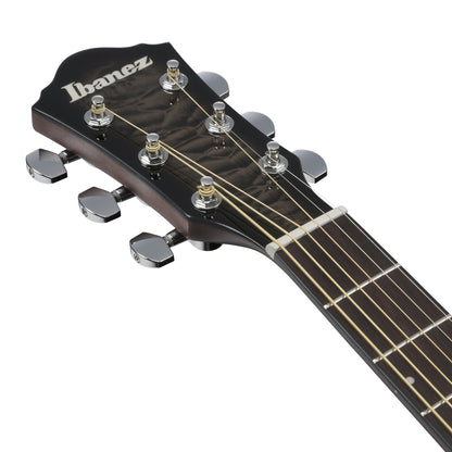 Ibanez AEWC16QA-TKH - Acoustic Electric Guitar | Transparent Black Sunburst High Gloss