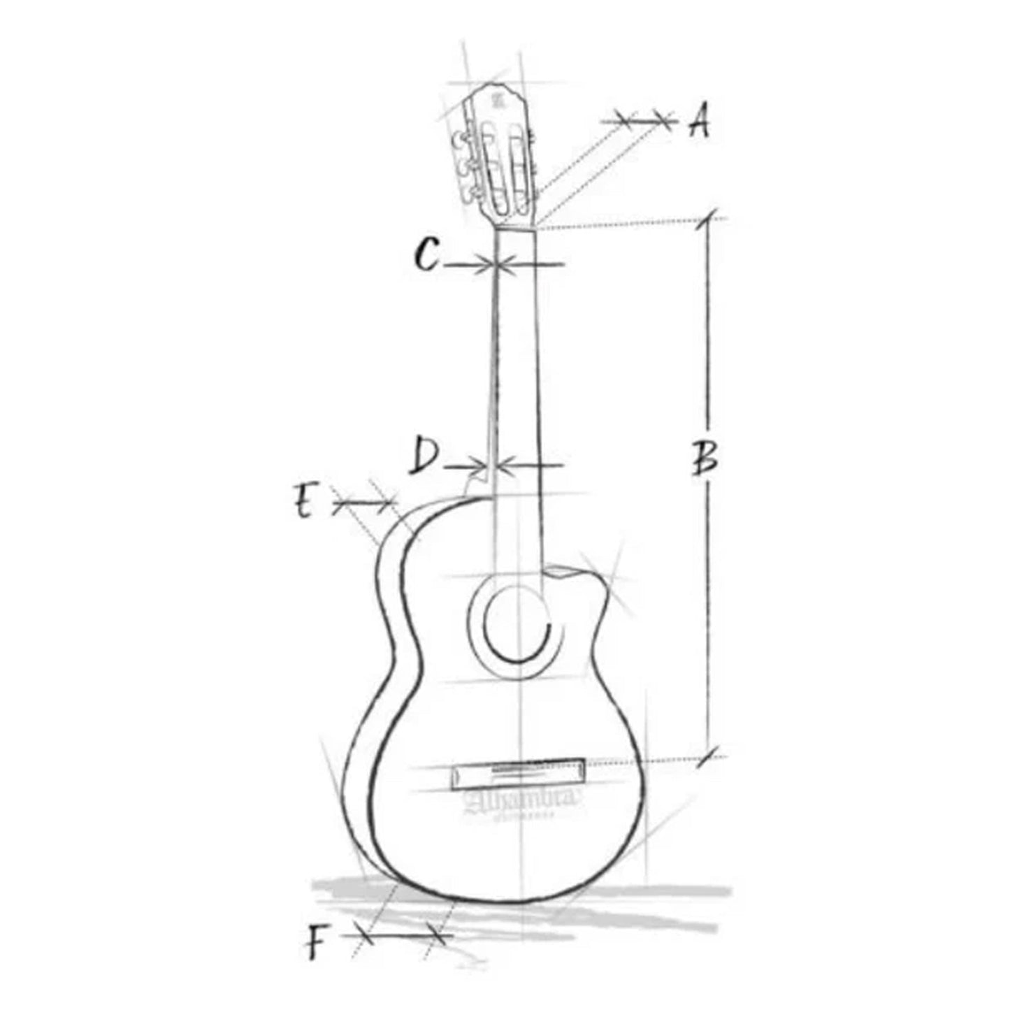 Alhambra 6770 V – Flamenco Cutaway Electro Guitar | Gloss