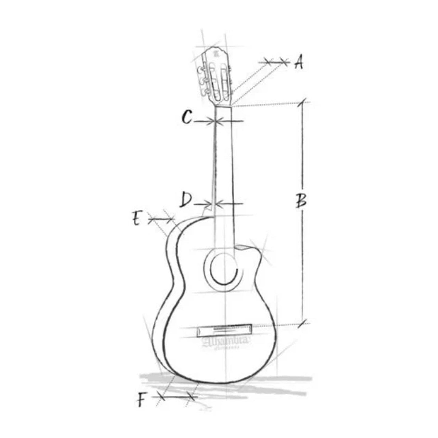 Alhambra 8701 V – Crossover Electro Classical Guitar | Gloss