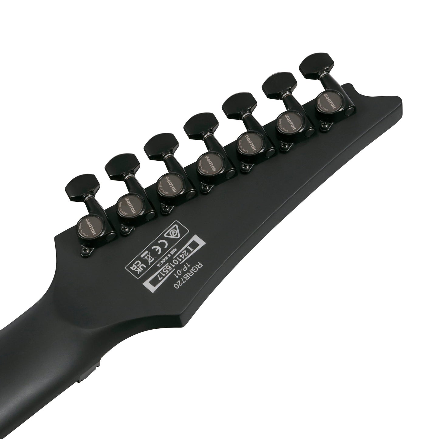 Ibanez RGRB720-BKF 7-String Electric Guitar | Black Flat