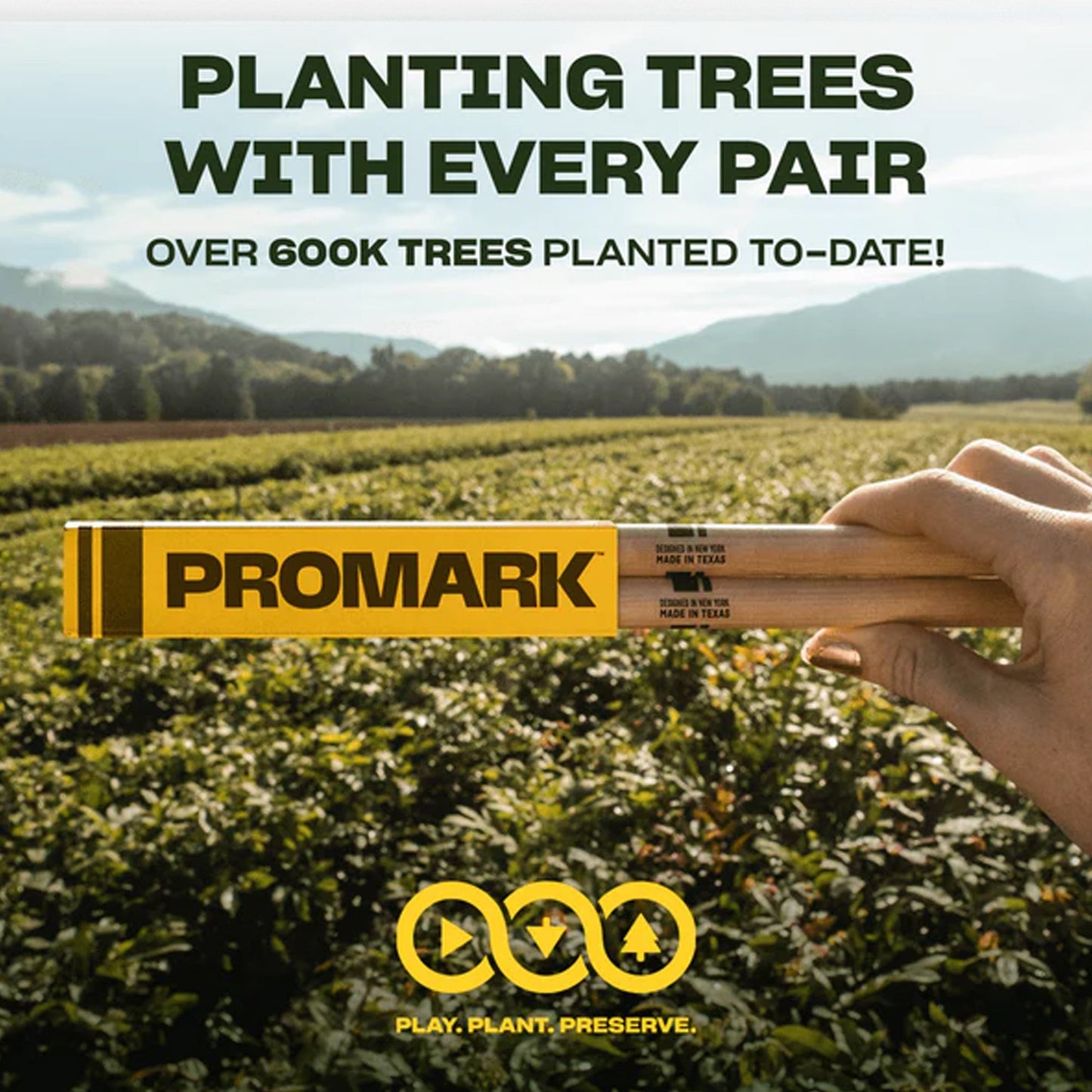 Promark TX7AW-FG Classic 7A FireGrain Flame-Hardened Hickory Drumsticks | Oval Wood Tip | Brown