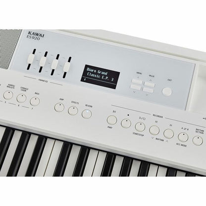 Kawai ES920W Portable Digital Piano | White