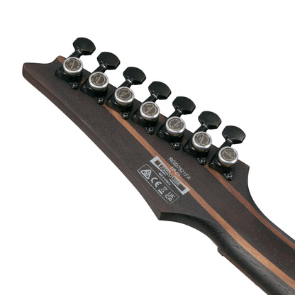 Ibanez RGD721FA-WUF 7-String Electric Guitar | Stained Wine Red Burst Flat