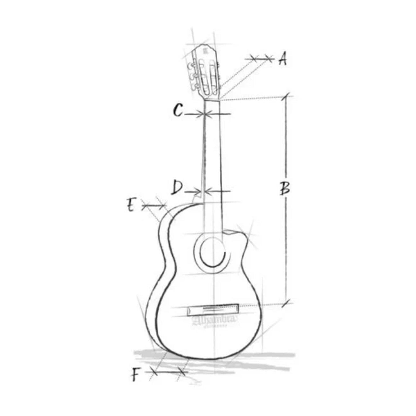 Alhambra 6859 V – Electro Classical Cutaway Guitar | Gloss