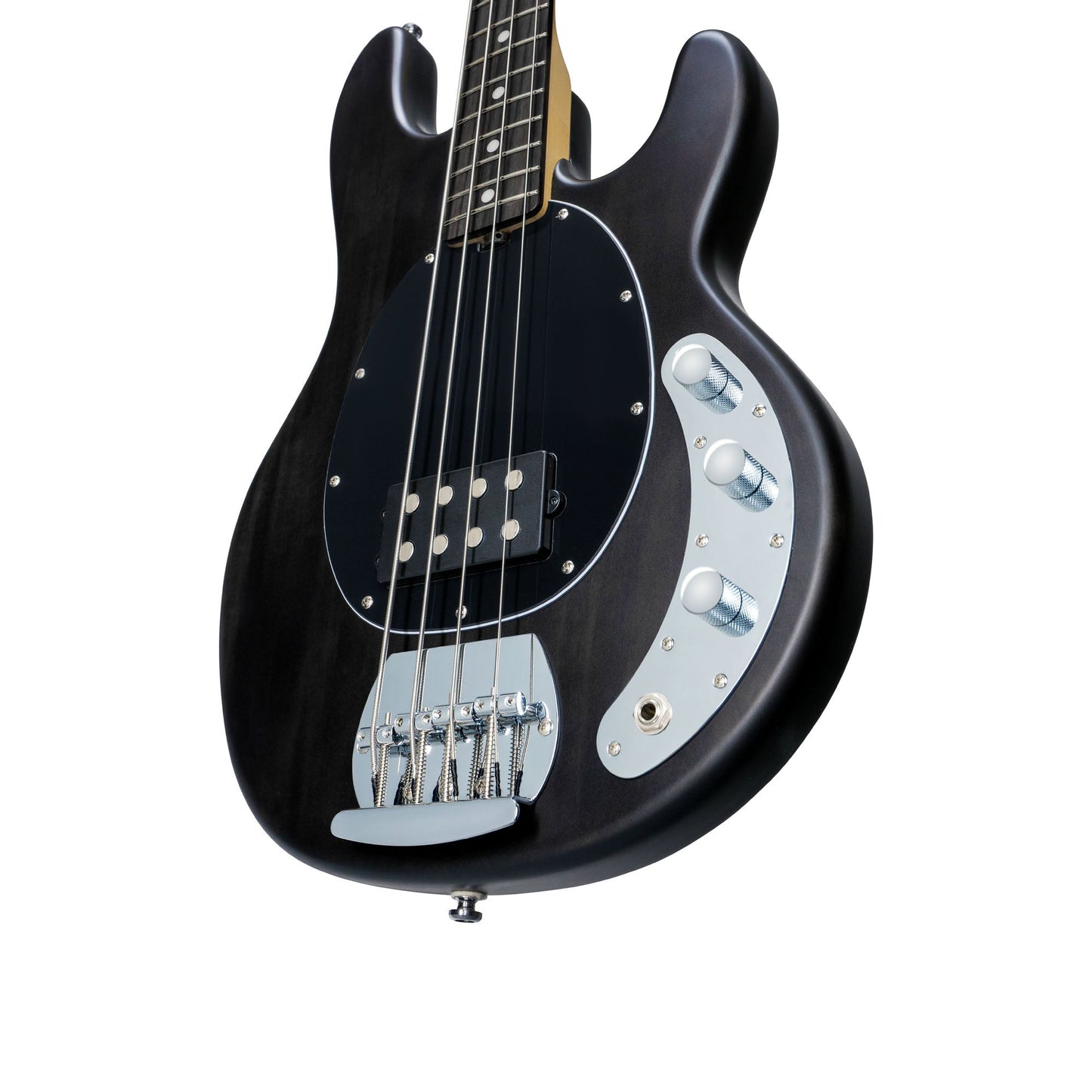 Sterling RAY4-TBKS – StingRay 4-String Active Bass Guitar | Trans Black Satin