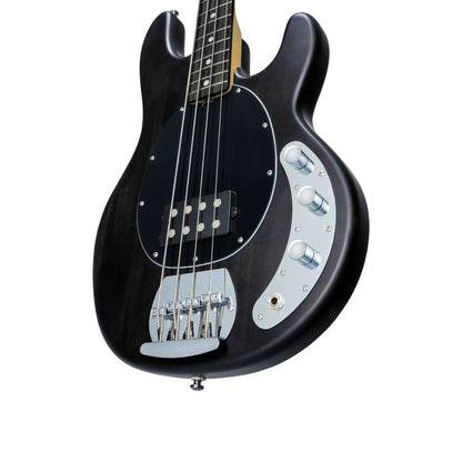 Sterling RAY4-TBKS – StingRay 4-String Active Bass Guitar | Trans Black Satin